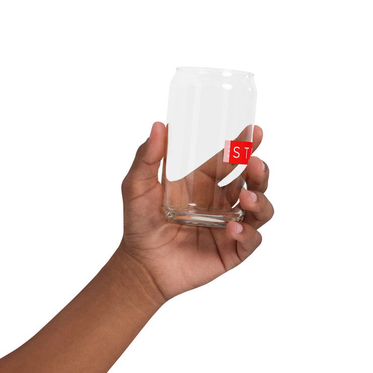 Can-shaped glass